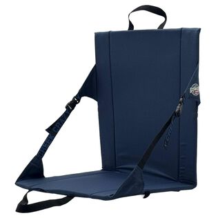 Crazy Creek Original LongBack Chair, Portable Chair for Camping and Stadiums, High Density Foam Cushion, Comfortable and Adjustable Back Support, Lightweight and Foldable, Water-Resistant, Navy Blue