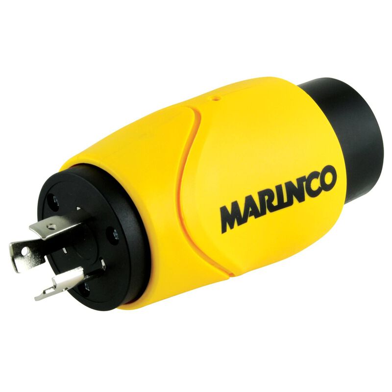 MARINCO Marinco EEL Shore Power Straight Adapter, 20 Amp 125V Male to