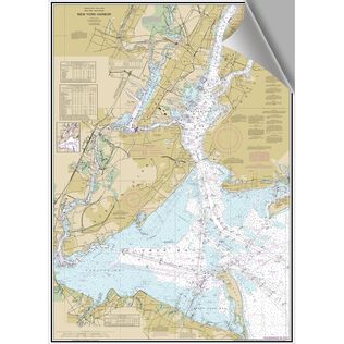 New York Harbor Decorative Nautical Chart