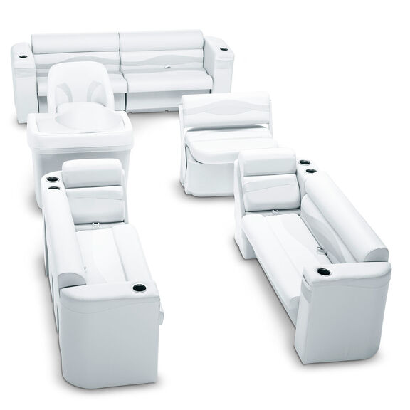 Premium Pontoon Seating Kit, White image number 0