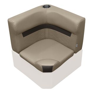 Wise DLX133-1900 DLX Series Pontoon Corner Cushion Set - Neutral / Meteor