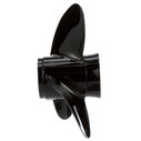 QA3114R Black Diamond 3-Blade Aluminum Propeller - 10.5" diameter x 11" pitch, Right Hand Rotation, 20 HP - 35 HP Evinrude/Johnson (Most Models - Including ETEC), Black Finish image number 1