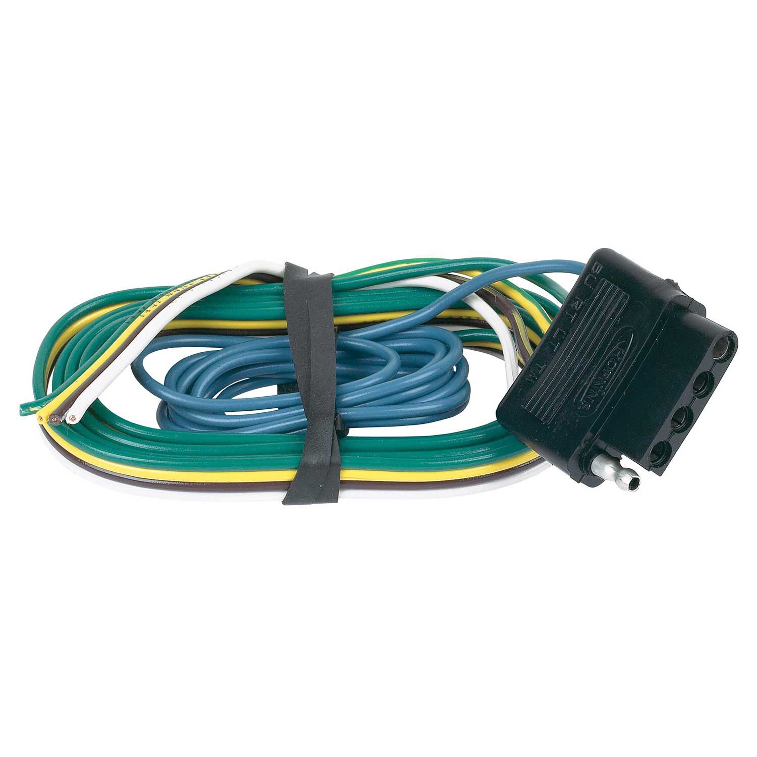 CURT 58540 5-Flat Trailer Wiring Connector - 48" Male Plug For Boat Trailers & Surge Brakes