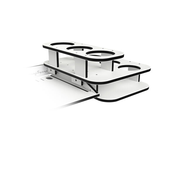 Square Double Stack Table Side Caddy image number 2