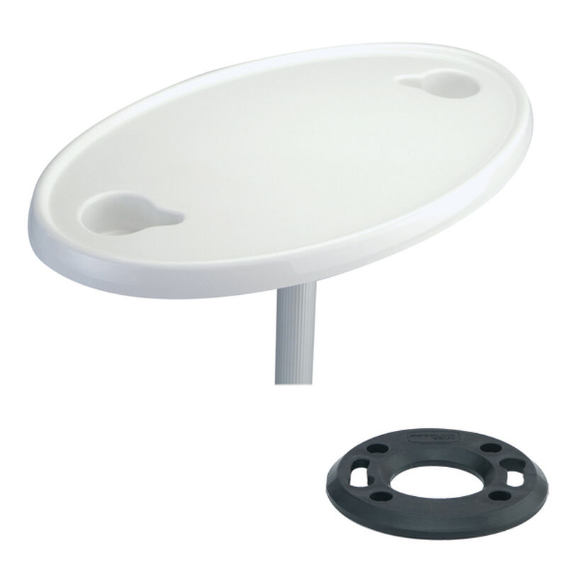 ABS Oval Table Top, Includes 2 Cup Holders image number 0