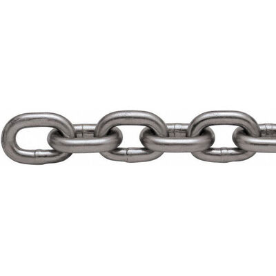 Grade 43 (G4) Hot-Dip Galvanized High-Test Chain, Sold by the Foot