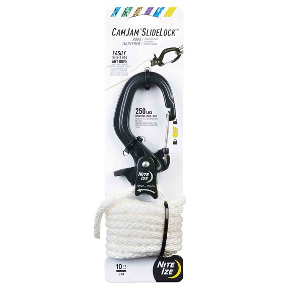 CamJam&trade; SlideLock&reg; Rope Tightener, Large + 10 ft. Rope image number 0