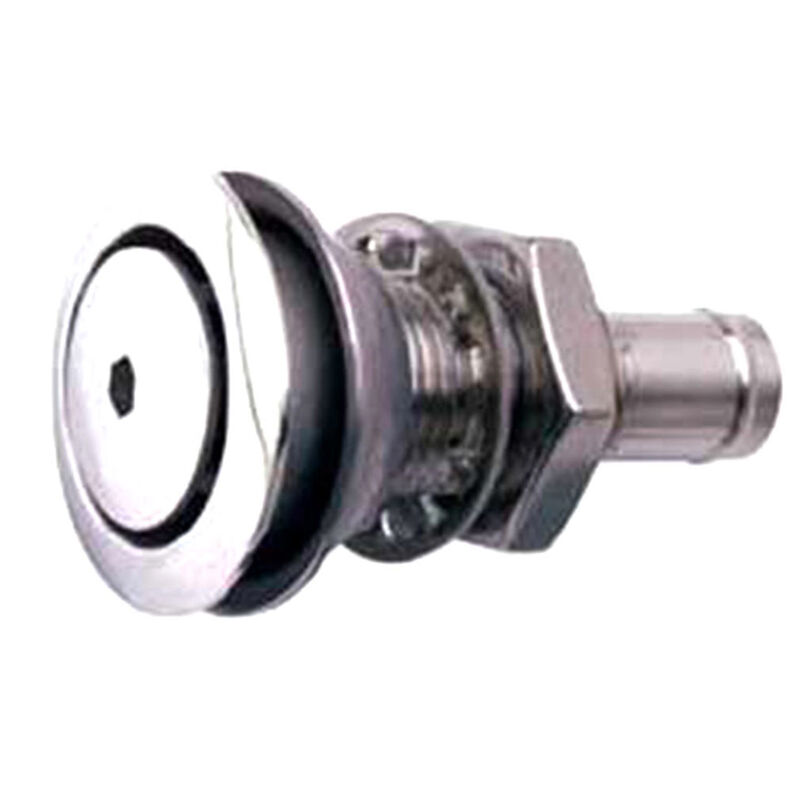 FlushMount 316 Stainless Fuel Vent, Straight Vent West Marine