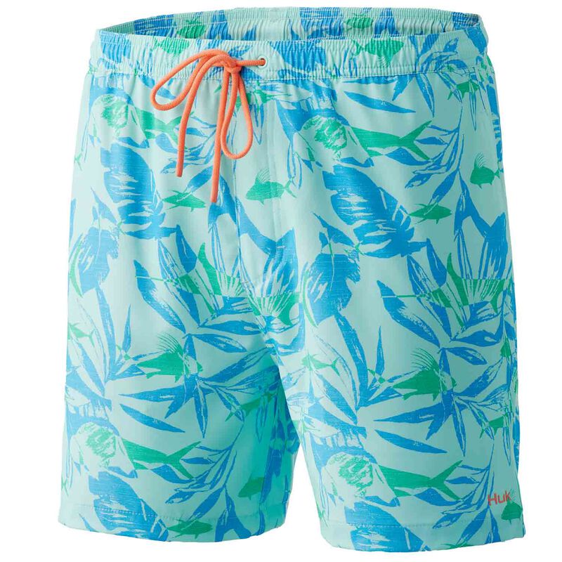 Men's Pursuit Ocean Palms Swim Trunks West Marine