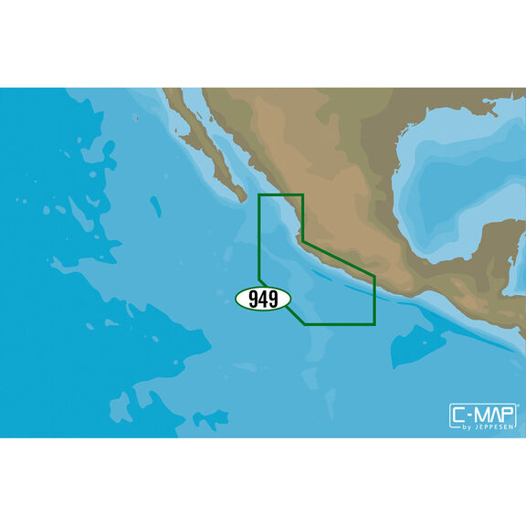 A-Y949 Acapulco, Mexico to Mazatlan, Mexico C-MAP MAX-N+ Chart C-Card image number 0