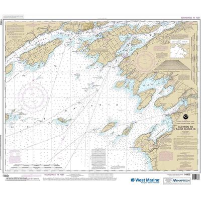 Maptech® NOAA Recreational Waterproof Chart-Clayton to False Ducks ls., 14802