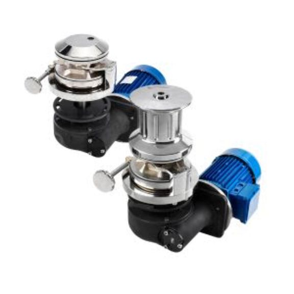 Vert. Axis Stainless Steel Windlass STAR PLUS 2300W, 24V,  10mm DIN766  With Drum image number 0