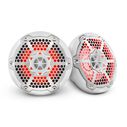 HYDRO 6.5" 2-Way Marine Speakers with Integrated RGB LED Lights, 300 Watts, White image number 0