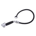 Deck-Mount Sprayer Hammer-Head Black Sprayer w/Elbow, 6' Black Rubber Hose, Elite Holder image number 1