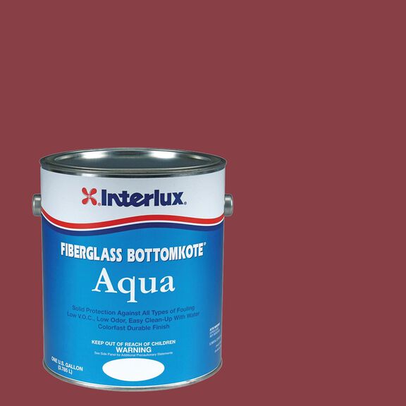 Fiberglass Bottomkote Aqua, Red, Gallon image number 0