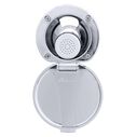 Recessed Shower Chrome Cup & Lid, Small Chrome Sprayer No Hook, 10' White Rubber Hose image number 4