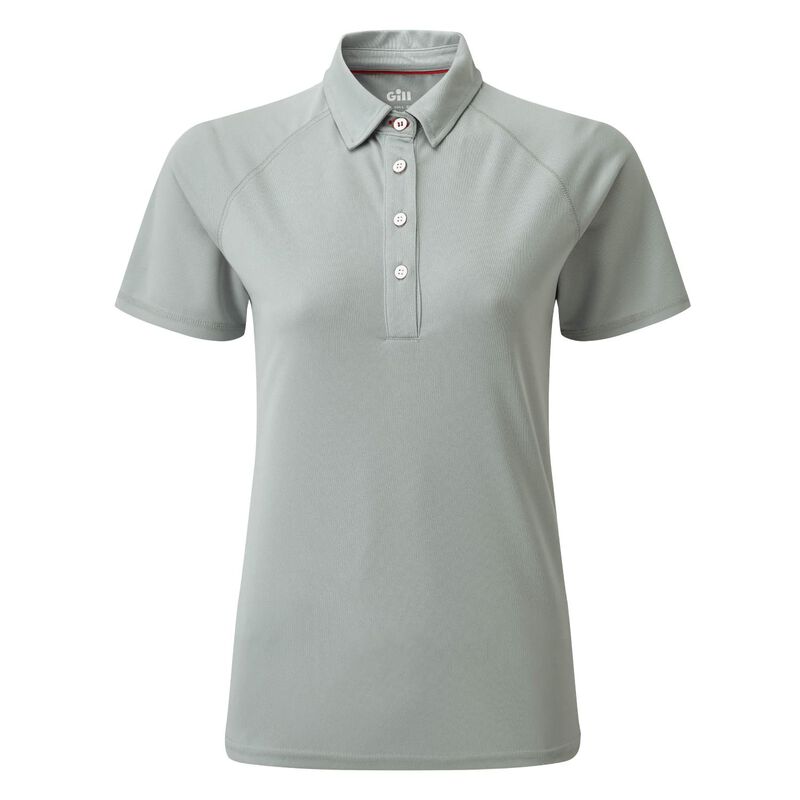 Gill Women's UV Tech Polo, in Medium Grey, Size 4 | by West Marine