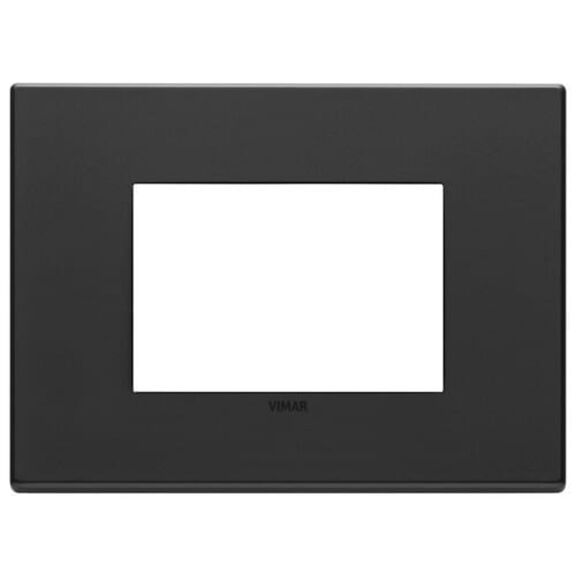Vimar Eikon Total Look 22653.03 3-Module Cover Plate, Lava Grey image number 0