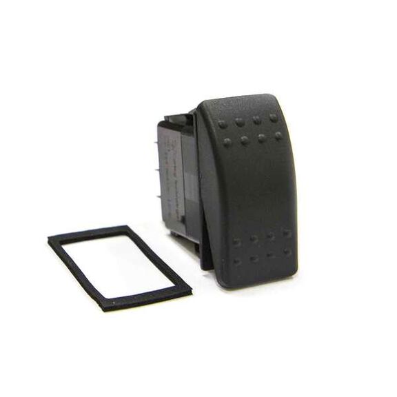 Contura&reg; Rocker Switch Standard Mom On-Off-On, DPDT Black image number 0