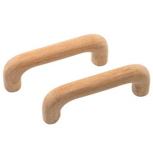 3-5/8" Teak Handle Drawer Pull