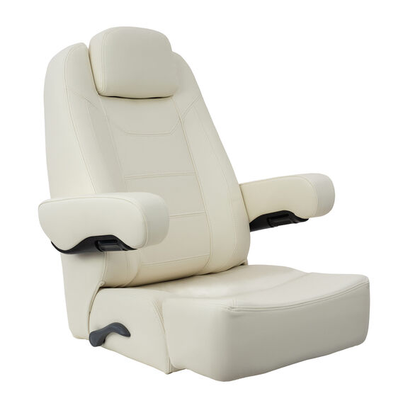 High Back Charter Helm Seat with Bolster, Off-White image number 0