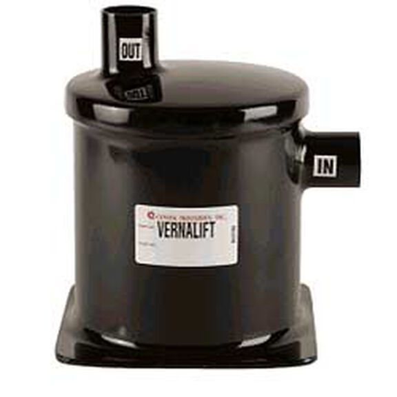 CENTEK Muffler, 3.0" I/O Ports, 10.16" Height, Side In/Top Out Style