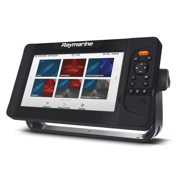 Element 9HV Fishfinder/Chartplotter Combo with HV-100 Transom-Mount Transducer and LightHouse Charts image number 2