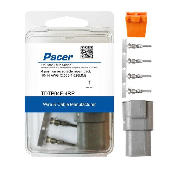 10-14 AWG DTP Deutsch Receptacle Repair Kit, 4 Position image number 0