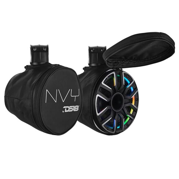8&rdquo; Marine Short Tower Speaker With Neodymium Magnet, Kevlar Cone, Compression Driver And Digital LED Lights | 200W RMS 4-Ohm image number 7