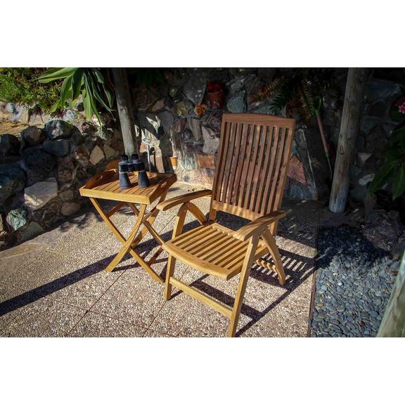 SEATEAK Weatherly Teak Folding Deck Chair