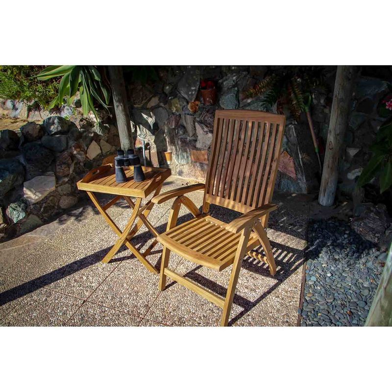 Weatherly Teak Folding Deck Chair image number 7