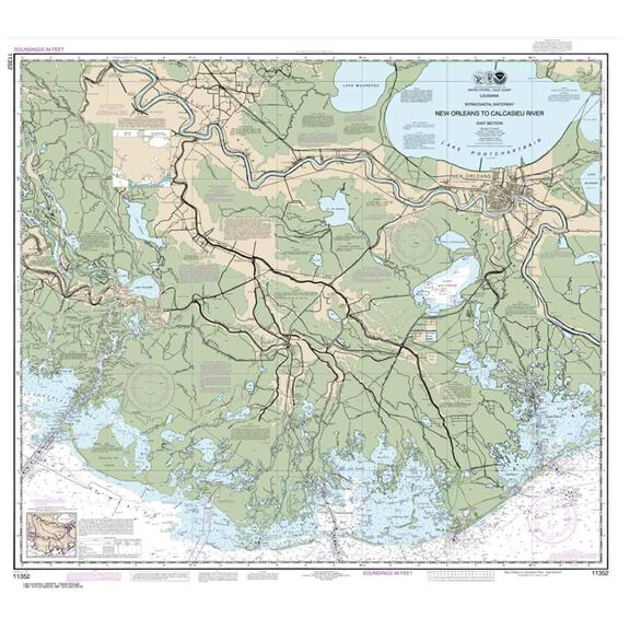 #11352 Intracoastal Waterway New Orleans to Calcasieu River East Section image number 0