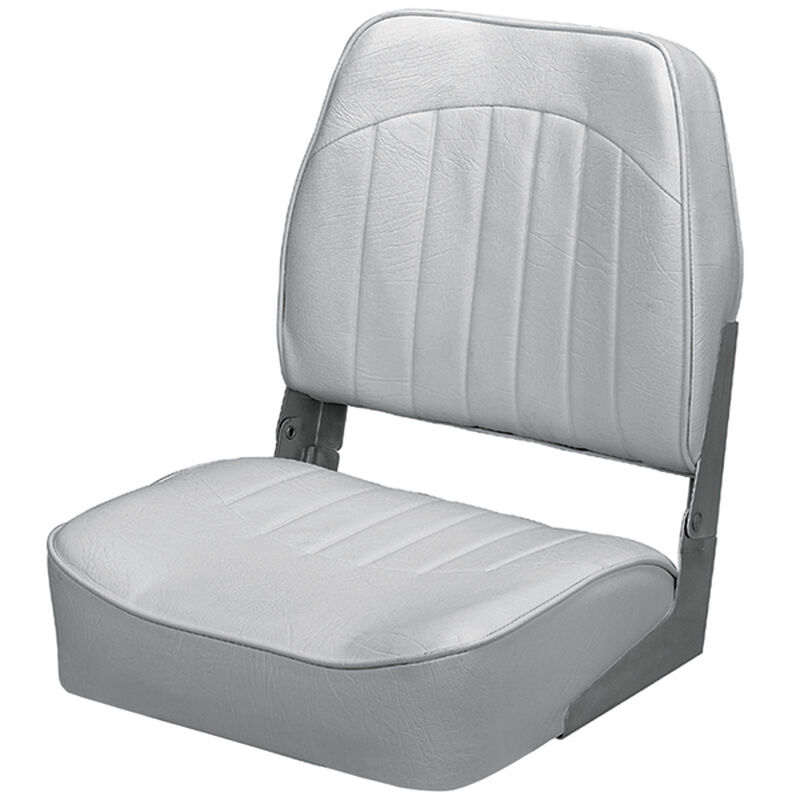 Wise Promotional Low Back Fishing Boat Seat, Gray