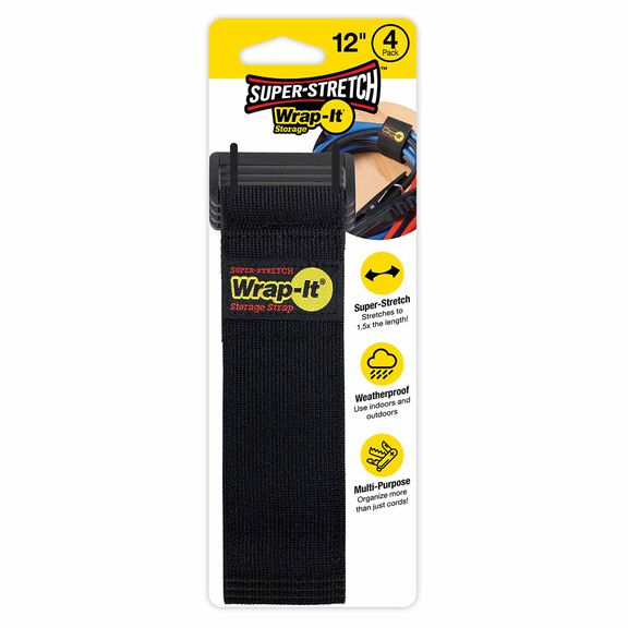 12" Super-Stretch Storage Straps, 4-Pack image number 0