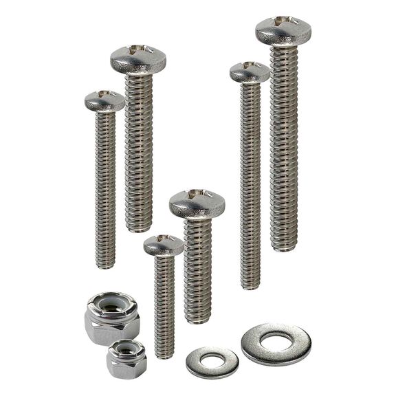 Phillips Pan Head Machine Screw Kit, 144 Piece, Stainless Steel image number 1
