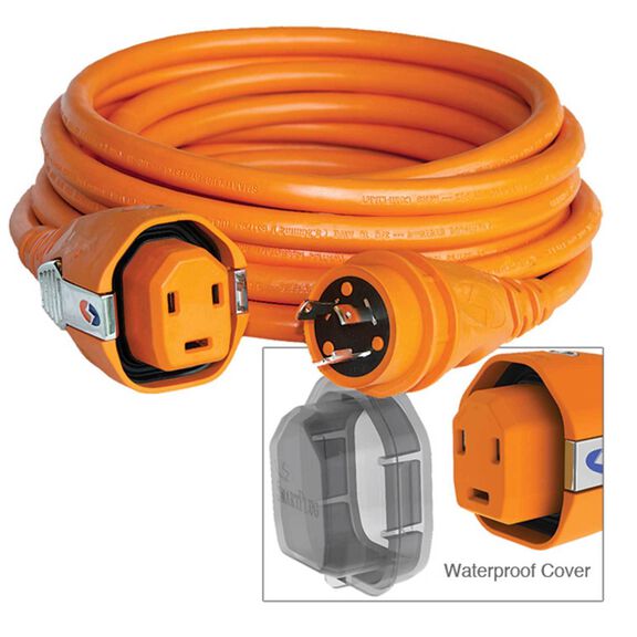 25' Dual Configuration Cordset, 30A, Orange image number 0