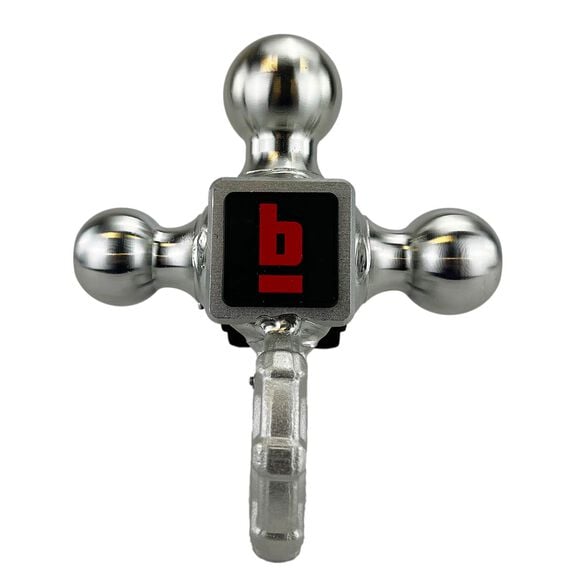 Channel Mount Tri-Ball and Carabiner Hook image number 1