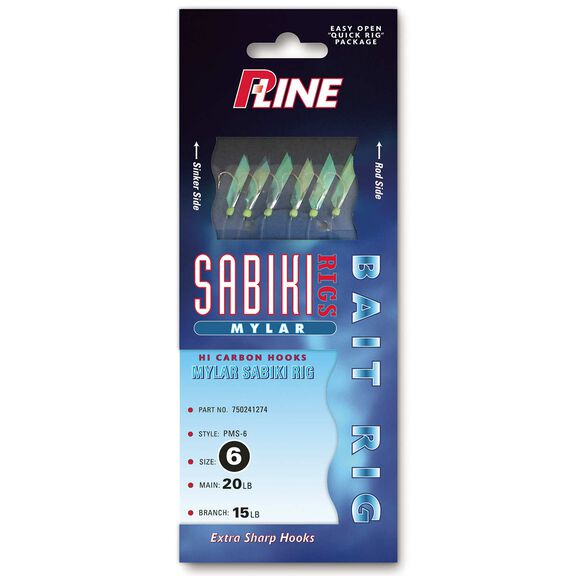 Mylar Sabiki, White, Size 8 image number 0