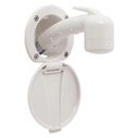 Recessed Shower Warm White Cup & Lid, Small Warm White Sprayer No Hook, 10' White Rubber Hose image number 0