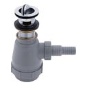 1-1/2" Drain, Flip Trap Sink Drain with Overflow, 3/4" & 1" Hose Barb Chrome image number 0