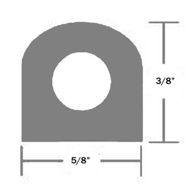 Weather Seal - 3/8" x 5/8" - 10'