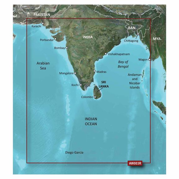 VAW003R Indian Subcontinent BlueChart g3 Vision microSD/SD Card image number 0