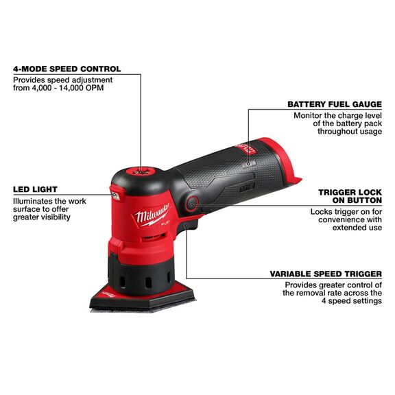 M12 FUEL&trade; Orbital Detail Sander image number 7