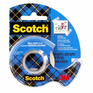 Scotch&reg; Wall-Safe Tape 813, 3/4 in x 1296 in