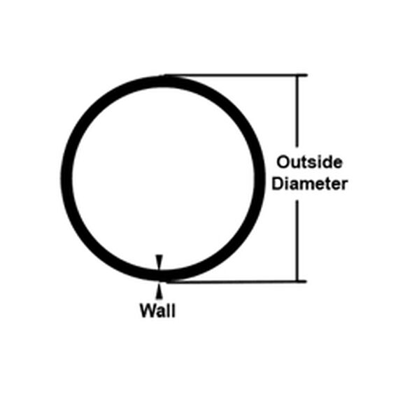 Stainless Steel Round Tube, 1-1/5"O.D. .065 Wall, 20' Length image number 0