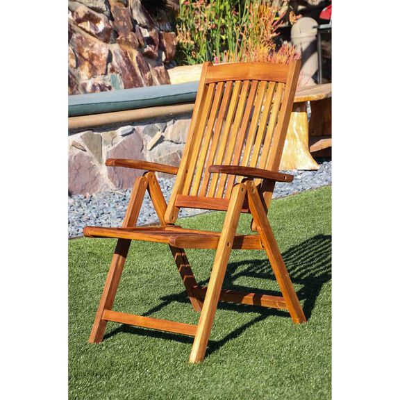 Avalon Teak Folding Deck Armchair image number 5