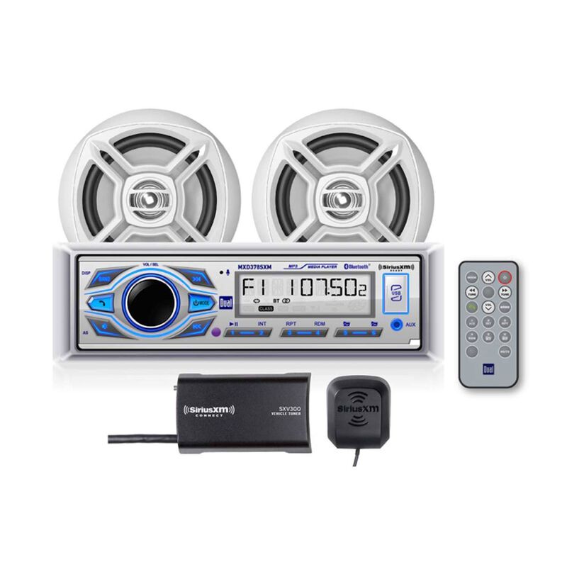 MCP378SXM Digital Media Receiver with SiriusXM® Tuner, Bluetooth, USB and MP3, Speaker Package image number 0