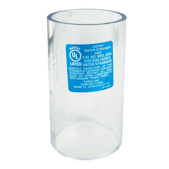 PERKO&reg; Transparent Cylinder for Intake Water Strainer image number 0