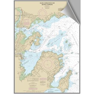 Marblehead Harbor Decorative Nautical Chart