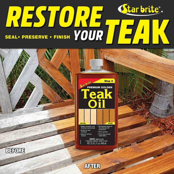 Premium Golden Teak Oil, Pint image number 2